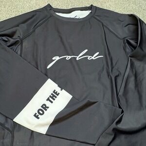 Gold Foundation BJJ Rash Guard Black Mens Size 3XL For The Journey